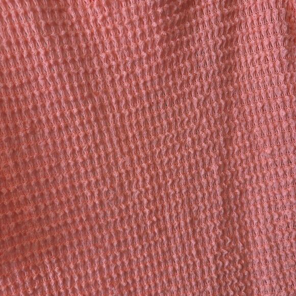 Free Kisses Juniors 3/4 Sleeve Peach Pullover Lightweight Bow Shirt Size Large - Picture 2 of 6